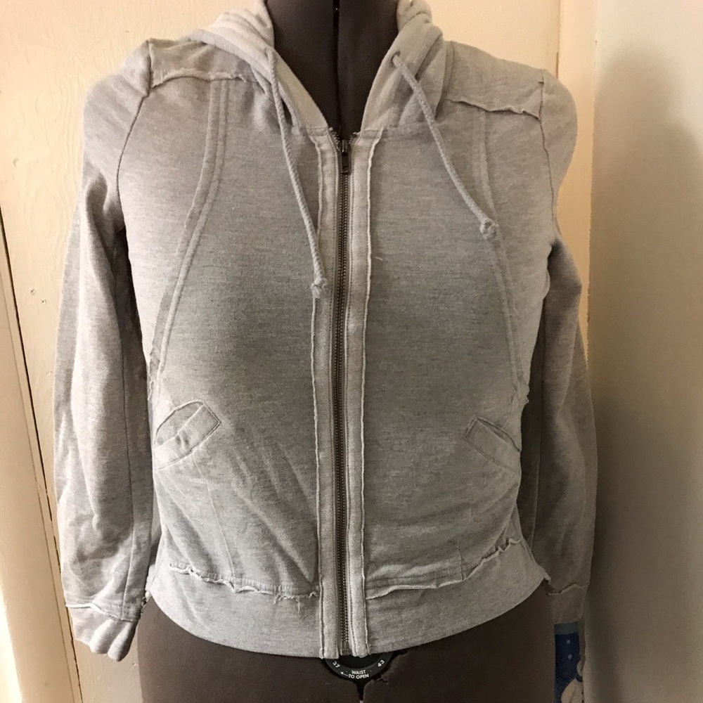 Interesting grey zipper hoodie from Others Follow